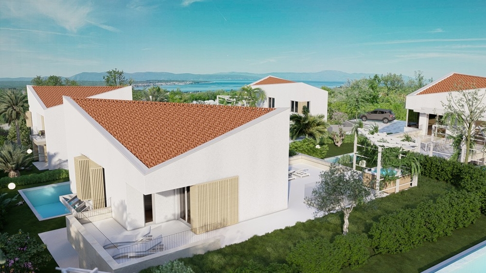 Tengerre néző villa H3475, amely eladó Krk szigetén.