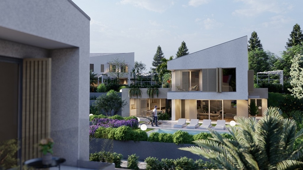 Luxus új építésű villa medencével.