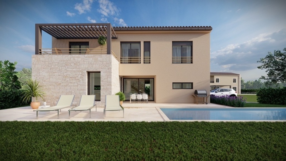 Vásároljon medencés házat Isztrián.