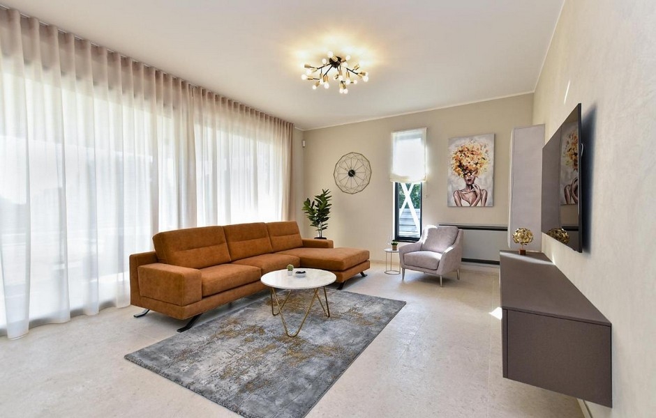 Nappali modern bútorokkal.