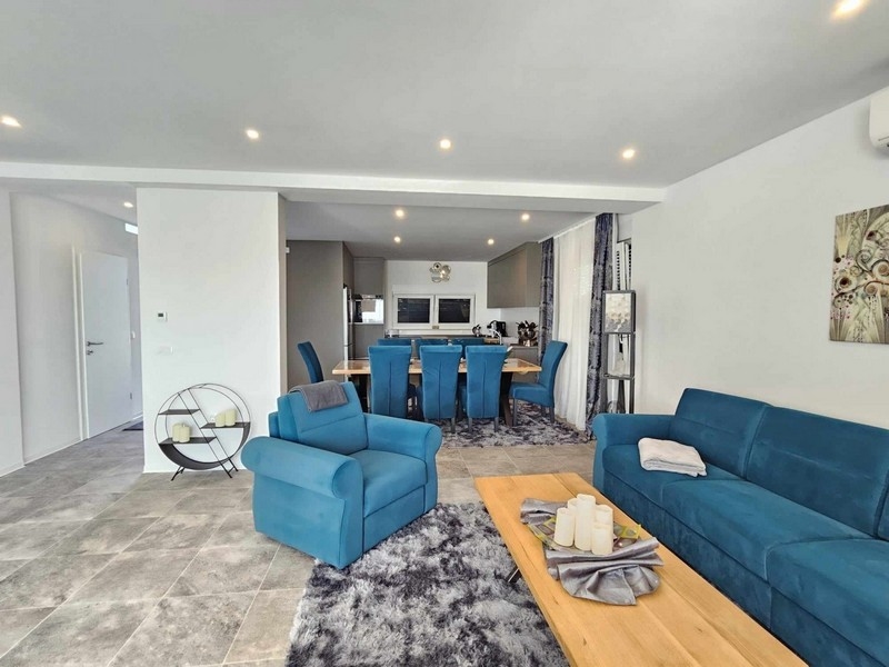 Az isztriai H3613 ikerház lakóterülete.