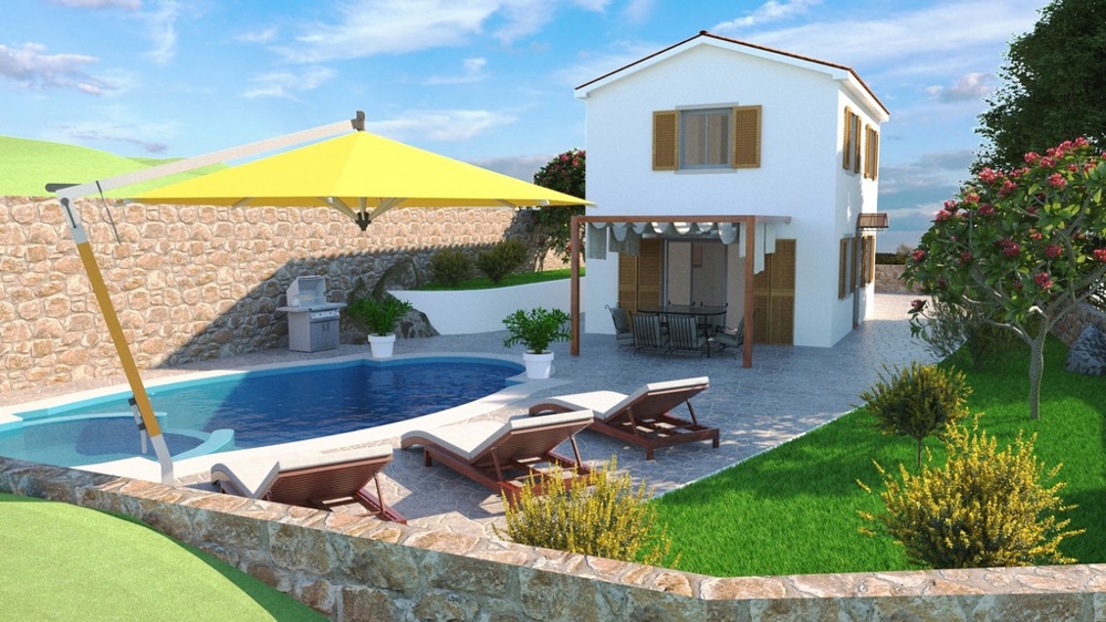 Új építési projekt egy kis házhoz Horvátországban - Panorama Scouting.