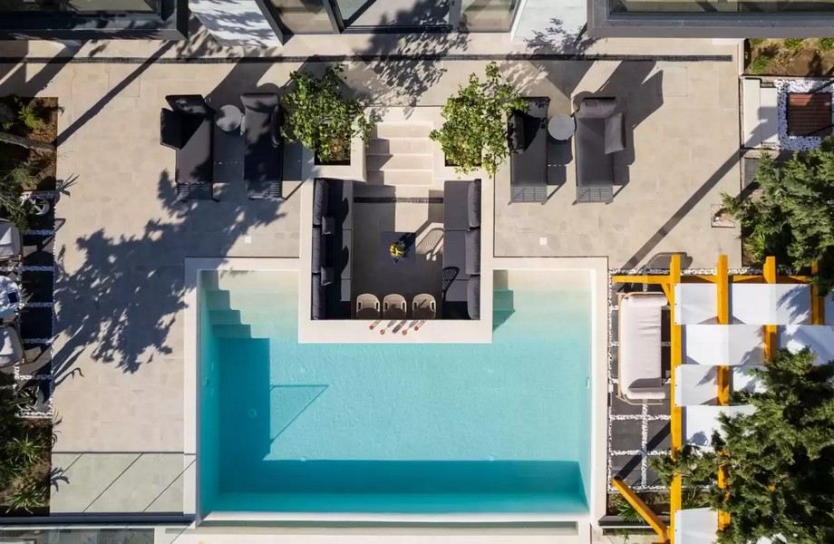 Madártávlatból a H3679 luxusingatlan Horvátországban - Panoráma cserkészet.