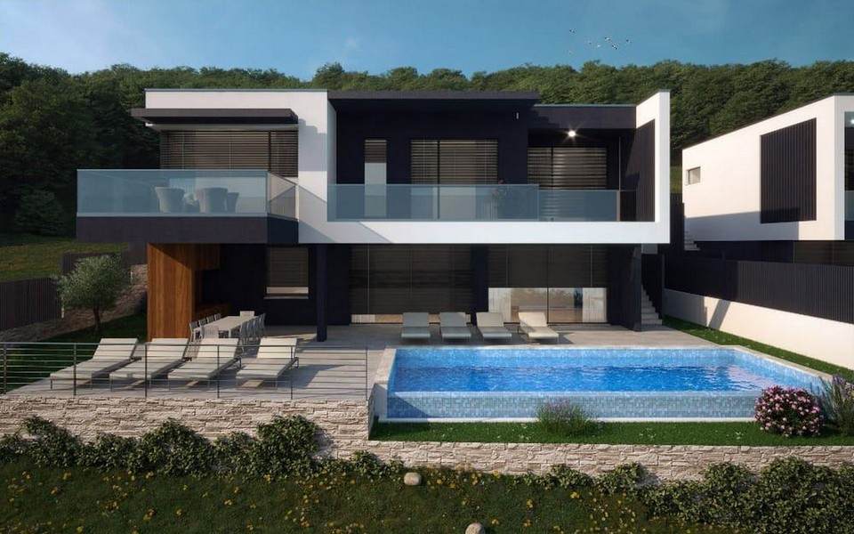 Luxus villa medencével eladó Horvátországban - Panorama Scouting H3719.