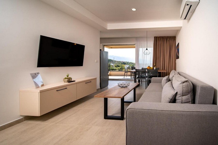 Modern nappali étkezővel