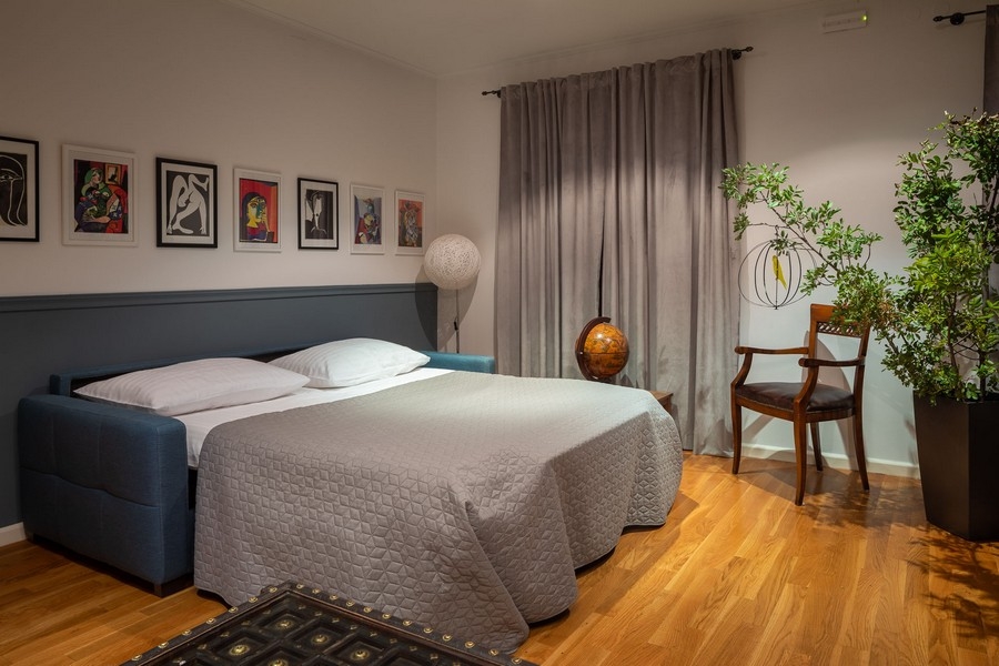 Hálórész kihúzható kanapéval