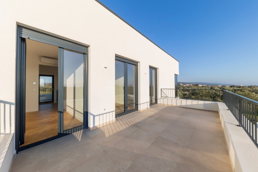 Tengerre néző erkély.