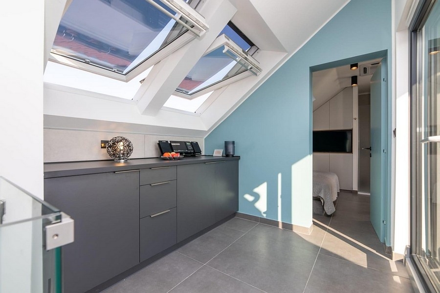 Lakóegység beépített konyhája