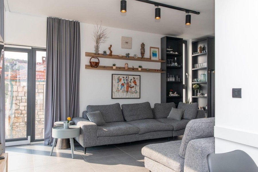 Egy lakás lakóterülete.