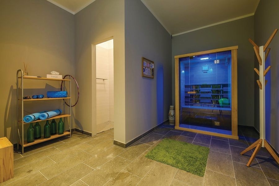 Wellness részleg szaunával a villában