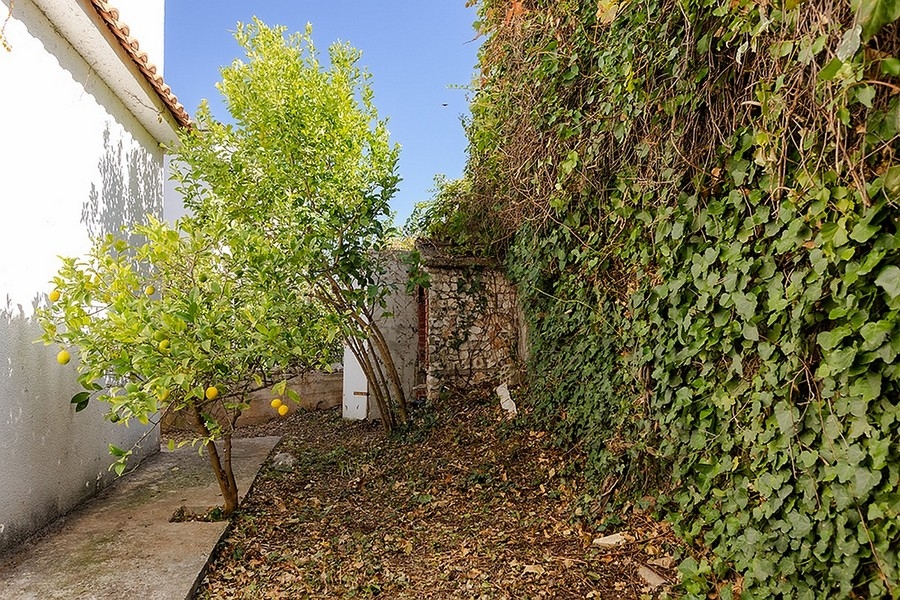 Mediterrán kert kőfallal