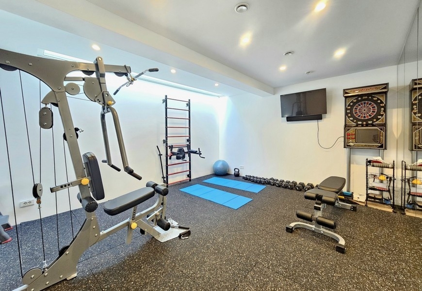 A villa fitneszrészlege Horvátországban
