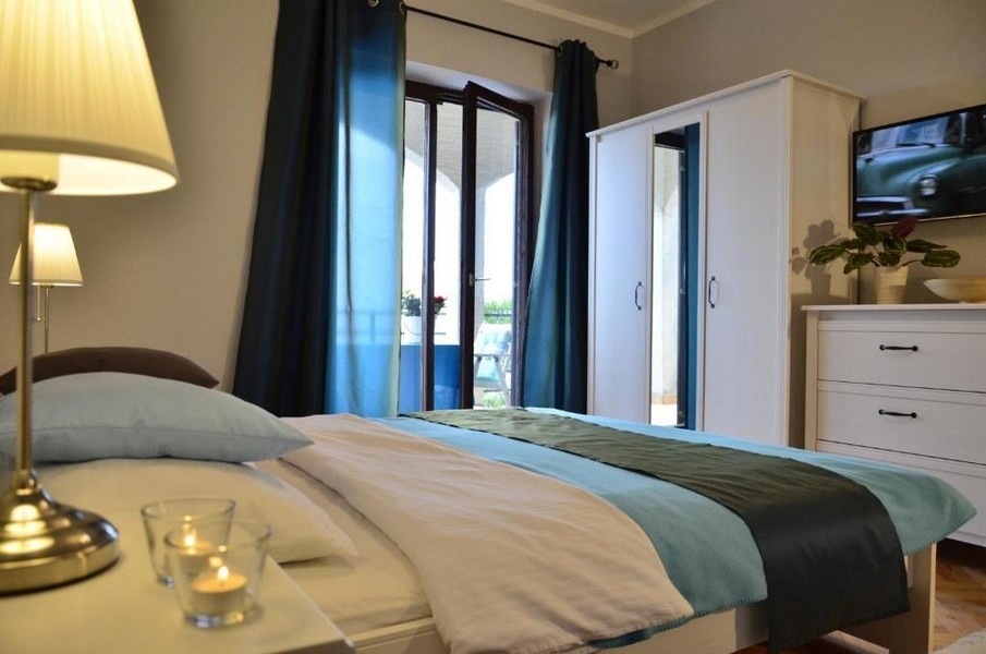 Hálószoba egy apartmanban Crikvenicában
